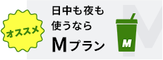 日中も夜も使うならMプラン