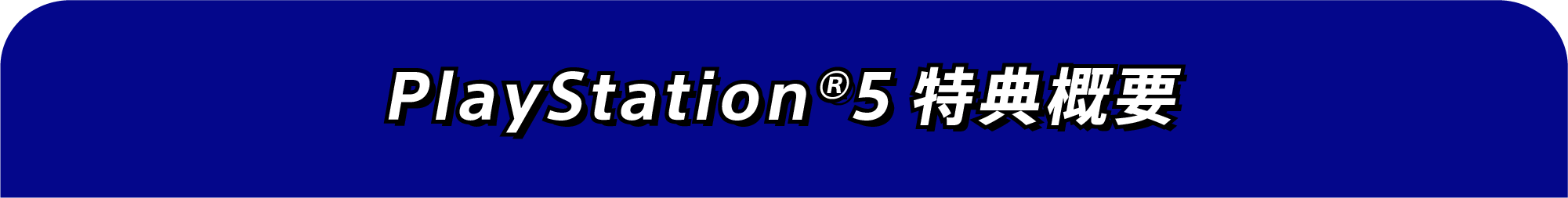 PlayStation®5特典概要